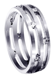 Diamond Mens Wedding Band | 0.6 Carats (Ibrahim)