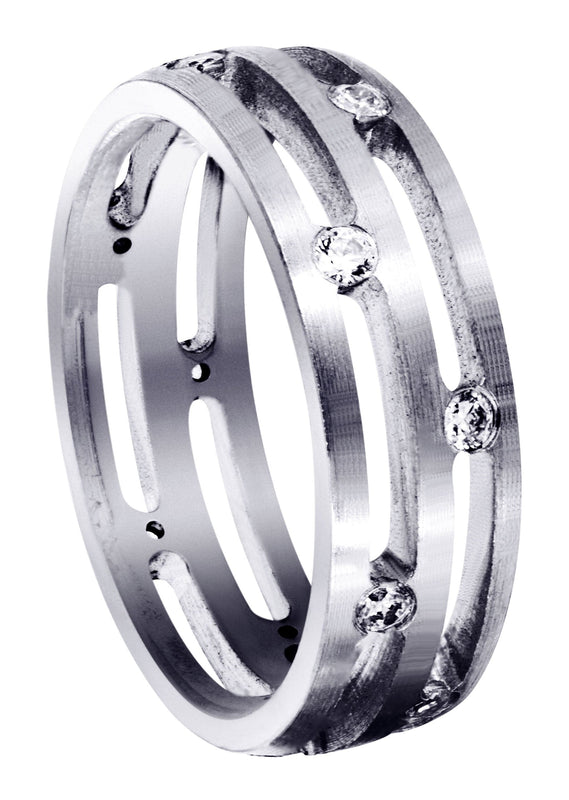 Diamond Mens Wedding Band | 0.6 Carats (Ibrahim)