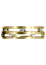 Yellow Gold Diamond Mens Wedding Band | 0.6 Carats (Ibrahim)