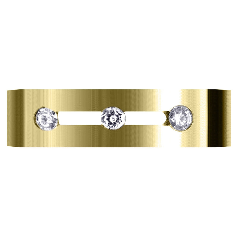 Yellow Gold Diamond Mens Wedding Band | 0.15 Carats (Philip)