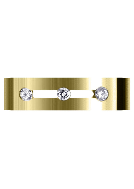 Yellow Gold Diamond Mens Wedding Band | 0.15 Carats (Philip)