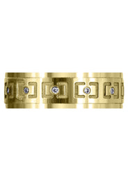 Yellow Gold Diamond Mens Wedding Band | 0.12 Carats | High Polish Finish (Edwin)