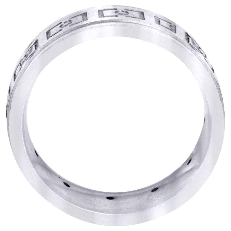 Diamond Mens Wedding Band | 0.12 Carats | High Polish Finish (Edwin)