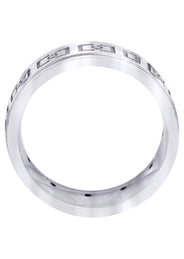 Diamond Mens Wedding Band | 0.12 Carats | High Polish Finish (Edwin)