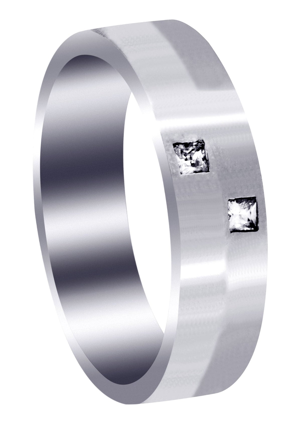 Diamond Mens Wedding Band | 0.1 Carats (Hugo)
