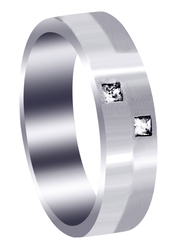 Diamond Mens Wedding Band | 0.1 Carats (Hugo)