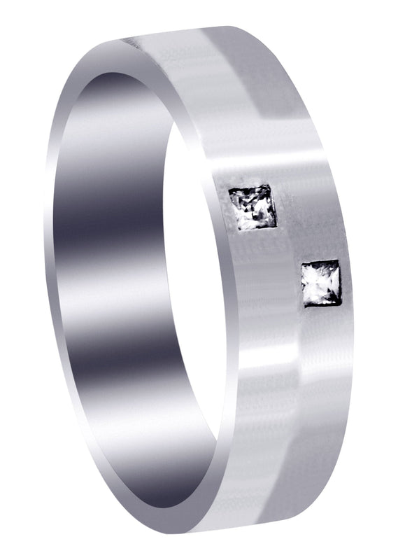 Diamond Mens Wedding Band | 0.1 Carats (Hugo)