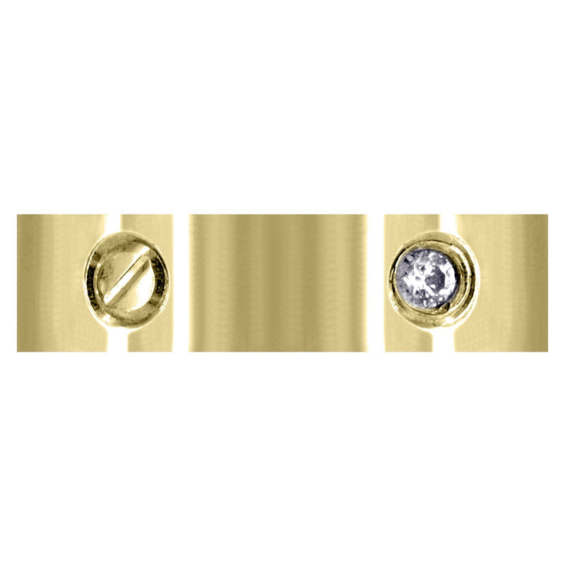 Yellow Gold Diamond Mens Wedding Band | 0.15 Carats (Princeton)