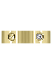 Yellow Gold Diamond Mens Wedding Band | 0.15 Carats (Princeton)