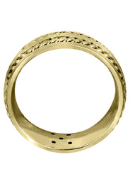 Yellow Gold Diamond Mens Wedding Band | 0.15 Carats (Jonas)