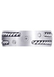 Diamond Mens Wedding Band | 0.09 Carats (Enrique)