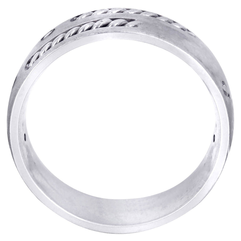 Diamond Mens Wedding Band | 0.09 Carats (Enrique)