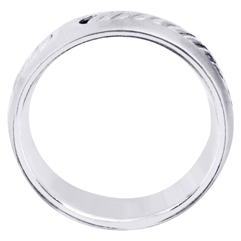 Diamond Mens Wedding Band | 0.07 Carats | Satin Finish (Julius)