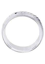 Diamond Mens Wedding Band | 0.07 Carats | Satin Finish (Julius)
