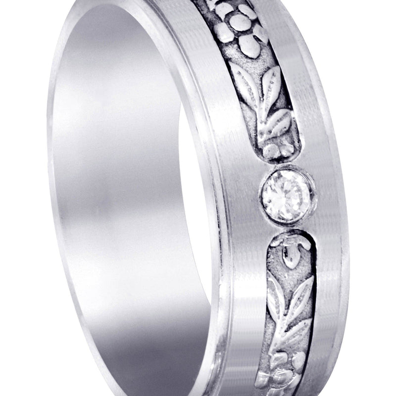 Diamond Mens Engagement Ring | 0.28 Carats | Satin Finish (Barrett)