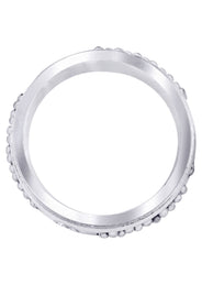 Diamond Mens Wedding Band | 0.12 Carats | Satin Finish (Leon)