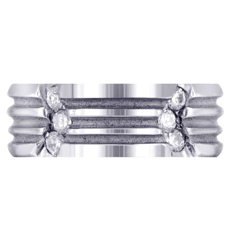 Diamond Mens Wedding Band | 0.3 Carats | High Polish Finish (Clark)