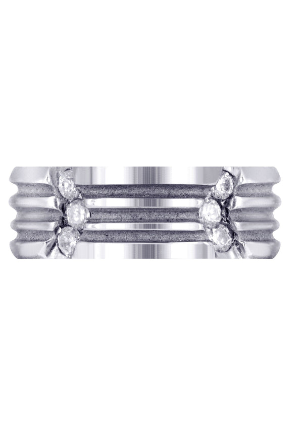 Diamond Mens Wedding Band | 0.3 Carats | High Polish Finish (Clark)