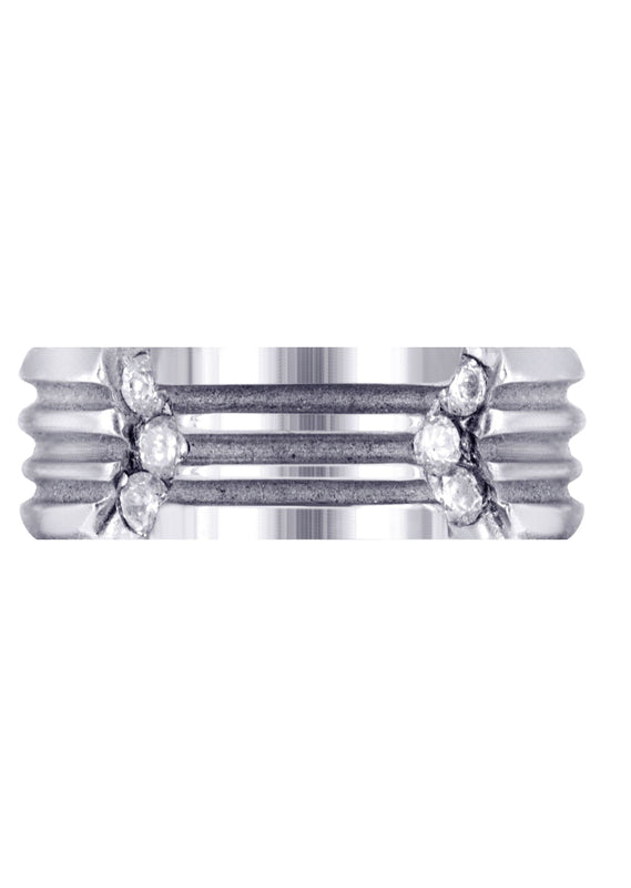 Diamond Mens Wedding Band | 0.3 Carats | High Polish Finish (Clark)