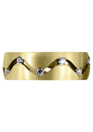 Yellow Gold Diamond Mens Wedding Band | 0.36 Carats (Danny)
