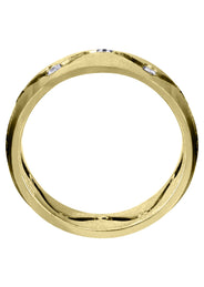 Yellow Gold Diamond Mens Wedding Band | 0.36 Carats (Danny)