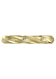 Yellow Gold Diamond Mens Wedding Band | 0.27 Carats (Milan)