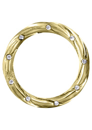 Yellow Gold Diamond Mens Wedding Band | 0.27 Carats (Milan)