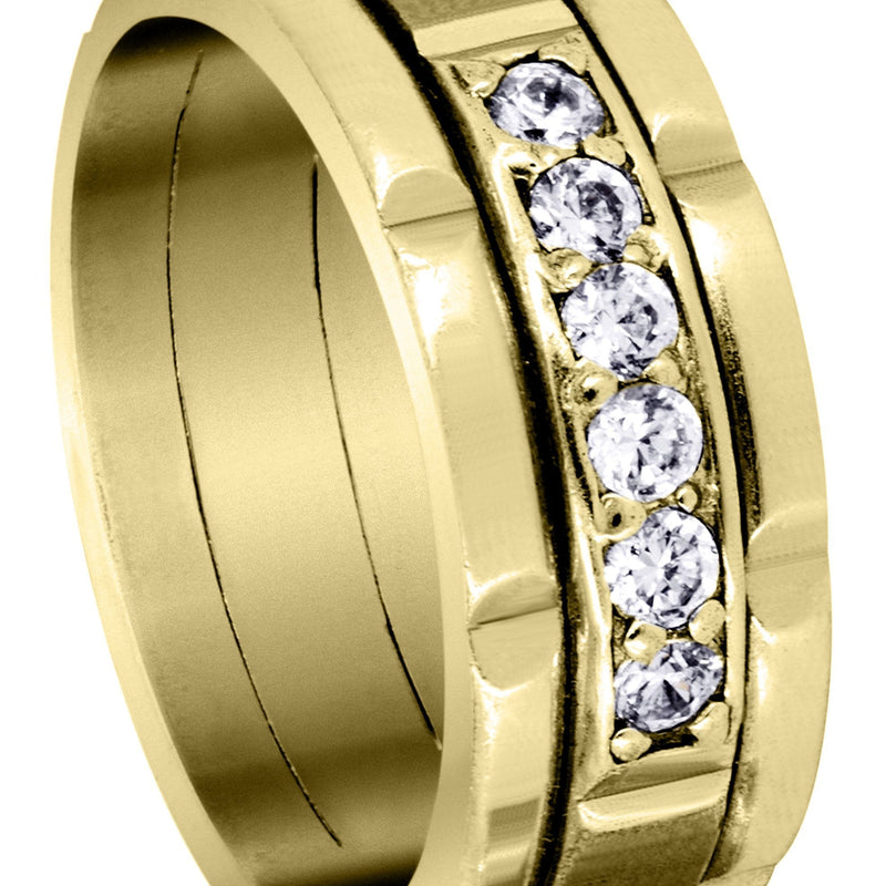 Yellow Gold Diamond Mens Engagement Ring | 0.36 Carats | 0.36 Carats (Chandler)