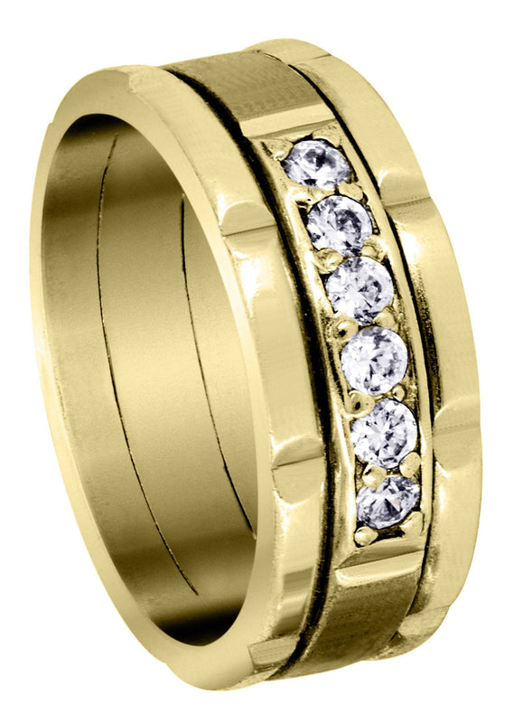 Yellow Gold Diamond Mens Engagement Ring | 0.36 Carats | 0.36 Carats (Chandler)
