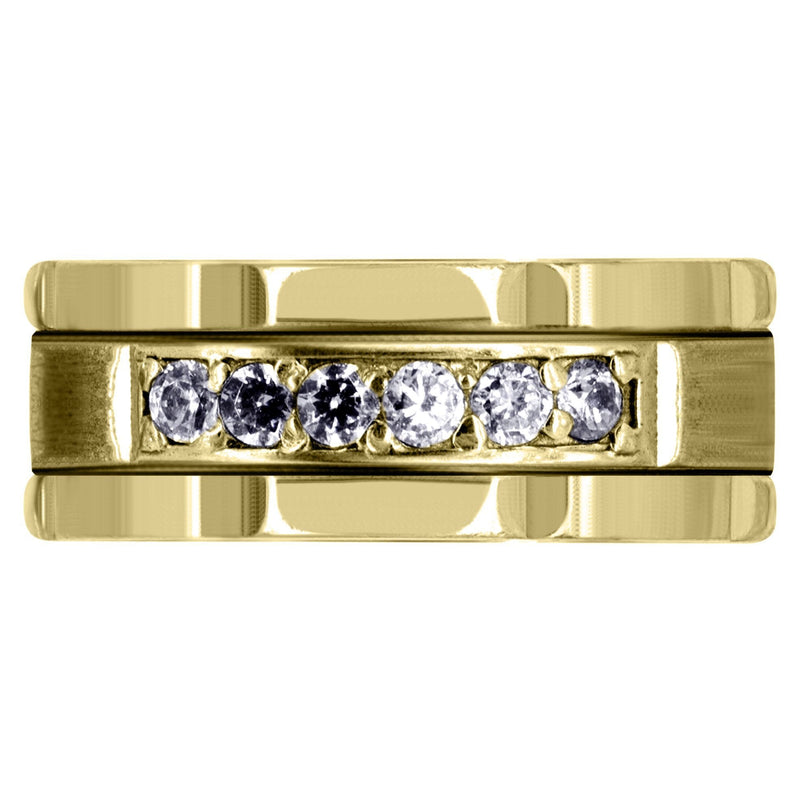 Yellow Gold Diamond Mens Engagement Ring | 0.36 Carats | 0.36 Carats (Chandler)