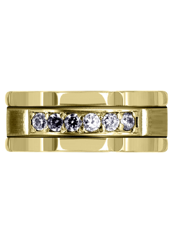 Yellow Gold Diamond Mens Engagement Ring | 0.36 Carats | 0.36 Carats (Chandler)