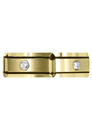 Yellow Gold Diamond Mens Wedding Band | 0.25 Carats (Zachariah)