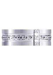 Diamond Mens Wedding Band | 0.51 Carats | Satin Finish (Tate)