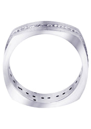 Diamond Mens Wedding Band | 0.51 Carats | Satin Finish (Tate)