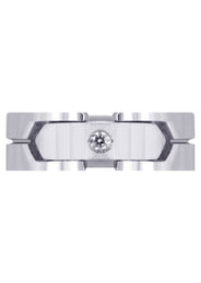 Diamond Mens Wedding Band | 0.07 Carats | Satin Finish (Porter)