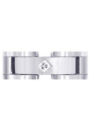 Diamond Mens Wedding Band | 0.07 Carats | Satin Finish (Leland)