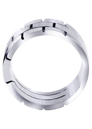 Diamond Mens Engagement Ring | 0.1 Carats | Satin Finish (Ellis)