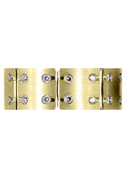Yellow Gold Diamond Mens Wedding Band | 0.48 Carats | Satin Finish (Ace)