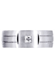 Diamond Mens Engagement Ring | 0.17 Carats | Satin Finish (Gerardo)