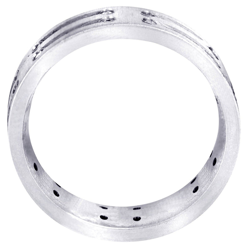 Diamond Mens Engagement Ring | 0.36 Carats | Cross Satin Finish (Kolton)