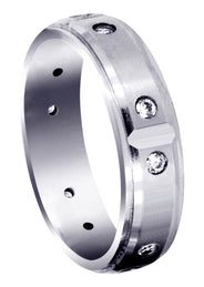 Diamond Mens Wedding Band | 0.3 Carats | Satin Finish (Legend)