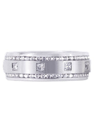 Diamond Mens Wedding Band | 1.04 Carats | Satin Finish (Armando)