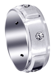 Diamond Mens Wedding Band | 0.3 Carats | Satin Finish (Braylen)