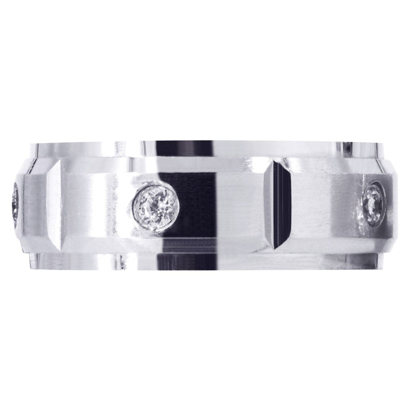 Diamond Mens Wedding Band | 0.3 Carats | Satin Finish (Braylen)