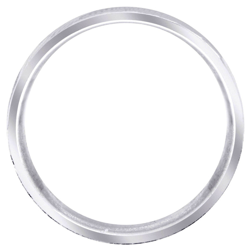 Diamond Unique Mens Wedding Band | 0.21 Carats | Satin Finish (Dexter)