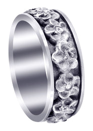 Unique Mens Wedding Band | 0.19 Carats | Sand Blast Finish (Jaxton)