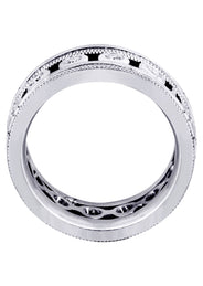 Unique Mens Wedding Band | 0.42 Carats | Satin Finish (Theo)