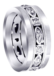 Diamond Mens Wedding Band | 0.28 Carats | Satin Finish (Marcos)