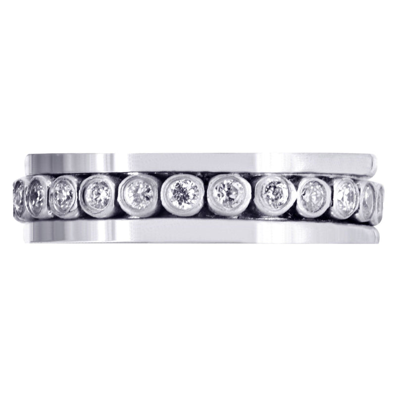 Diamond Mens Wedding Band | 0.52 Carats | High Polish Finish (Finnegan)