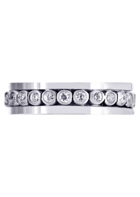 Diamond Mens Wedding Band | 0.52 Carats | High Polish Finish (Finnegan)